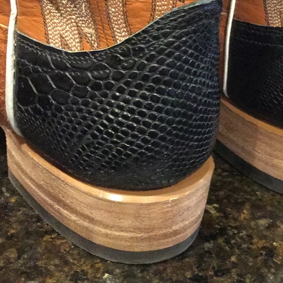 Cowboy boots western rodeo showmanship custom buckaroo cowgirl reining horse sho - Picture 8 of 16